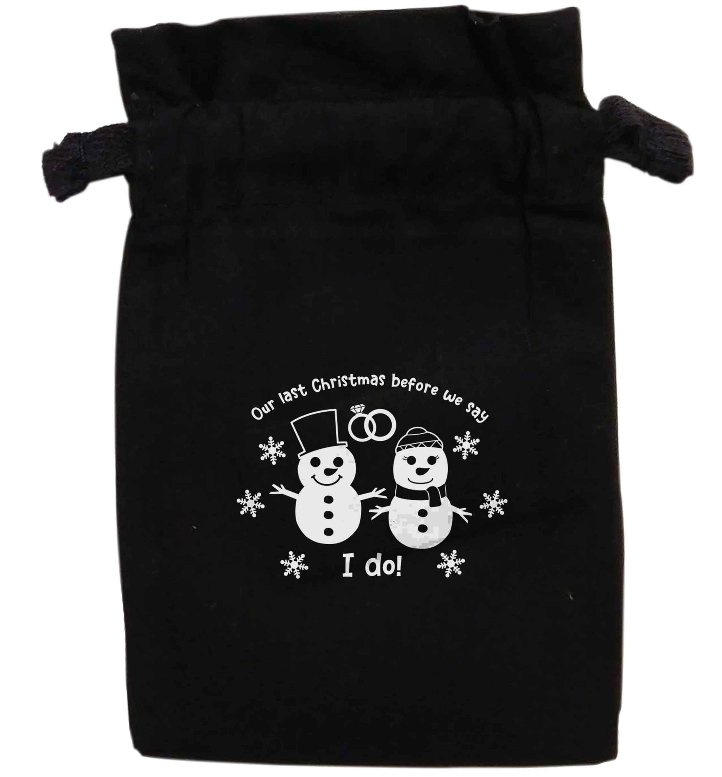Last Christmas before we say I do | XS - L | Pouch / Drawstring bag / Sack | Organic Cotton | Bulk discounts available!