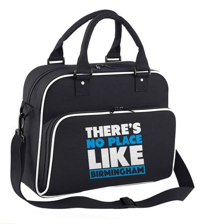 There's no place like Birmingham children's dance bag black with white detail