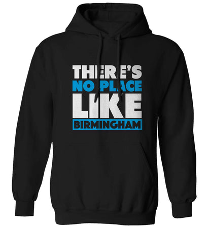 There's no place like Birmingham adults unisex black hoodie 2XL
