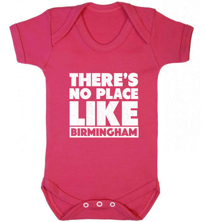 There's no place like Birmingham baby vest dark pink 18-24 months