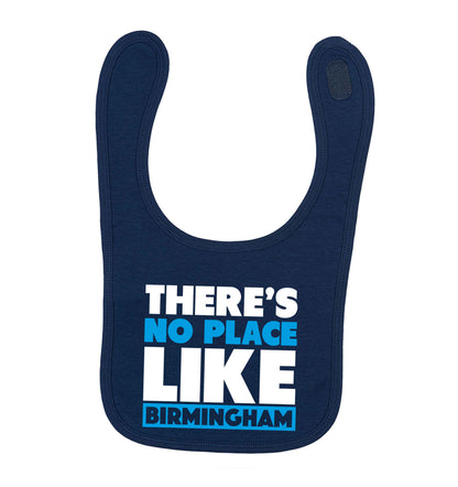 There's no place like Birmingham navy baby bib