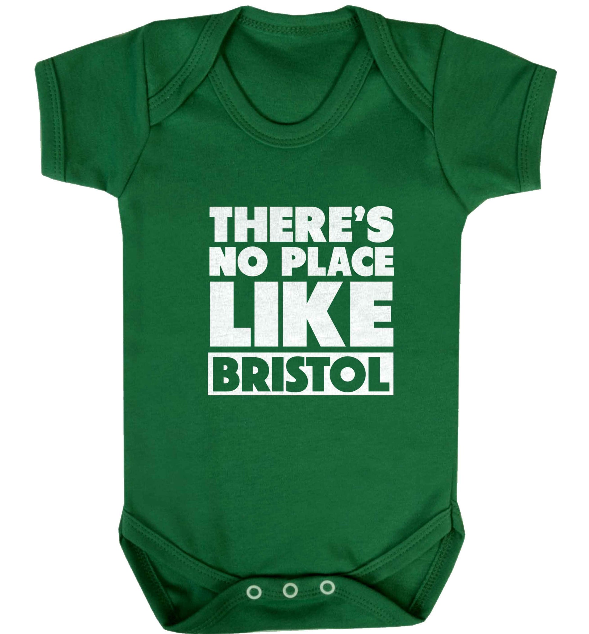 There's no place like Bristol baby vest green newborn