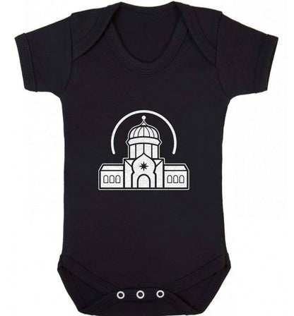 mosque masjid baby vest black 18-24 months