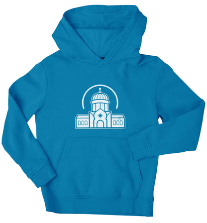 mosque masjid children's blue hoodie 12-13 Years