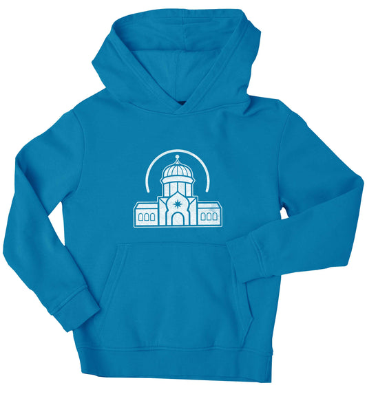 mosque masjid children's blue hoodie 12-13 Years