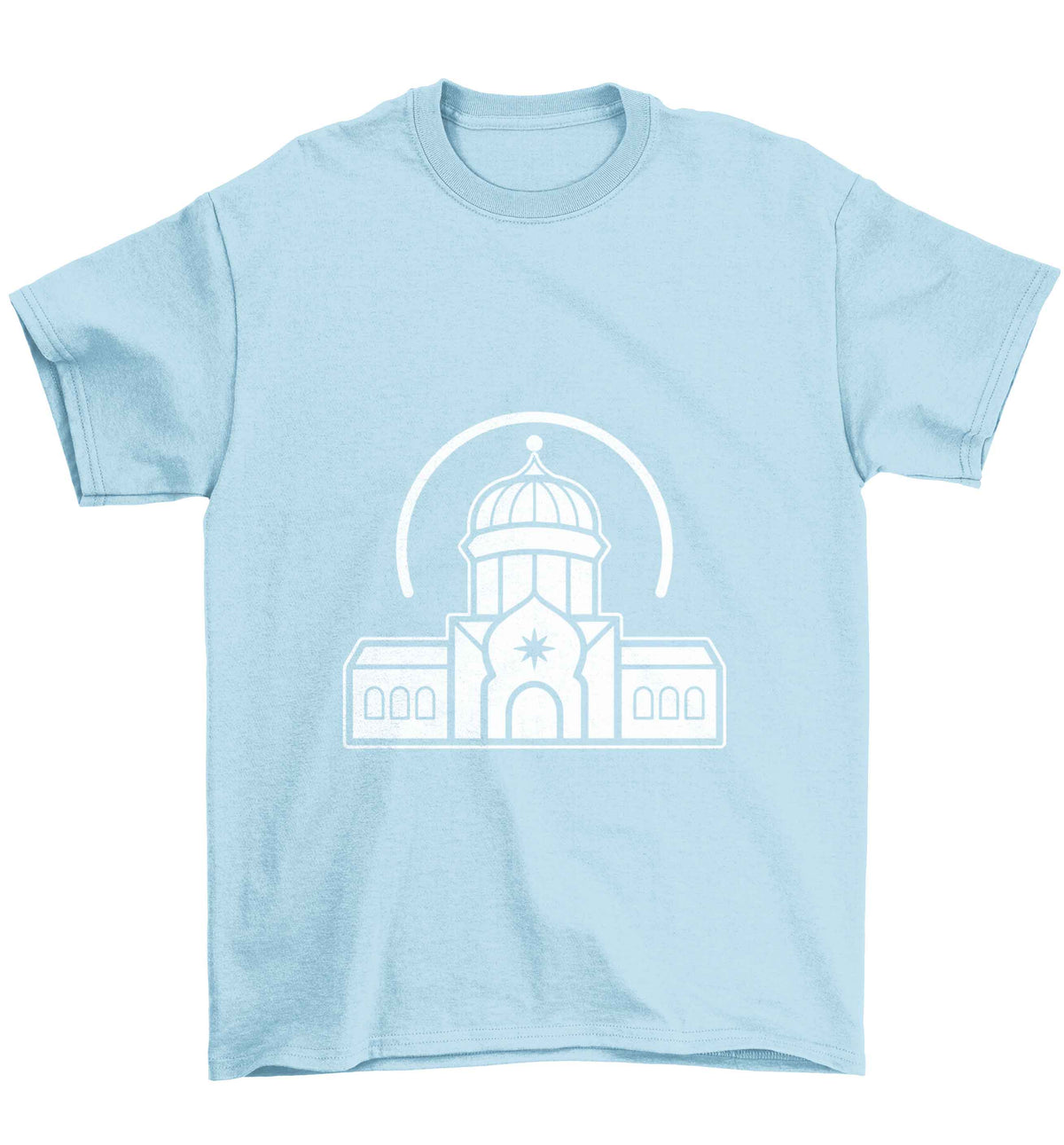 mosque masjid Children's light blue Tshirt 12-13 Years