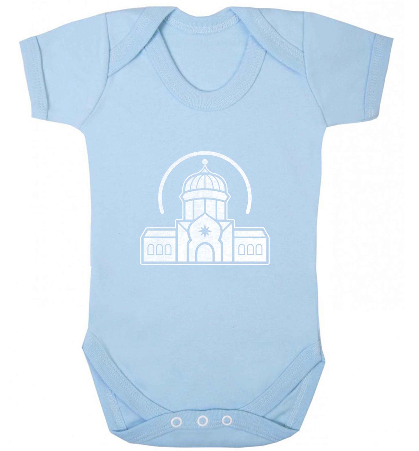 mosque masjid baby vest pale blue 18-24 months