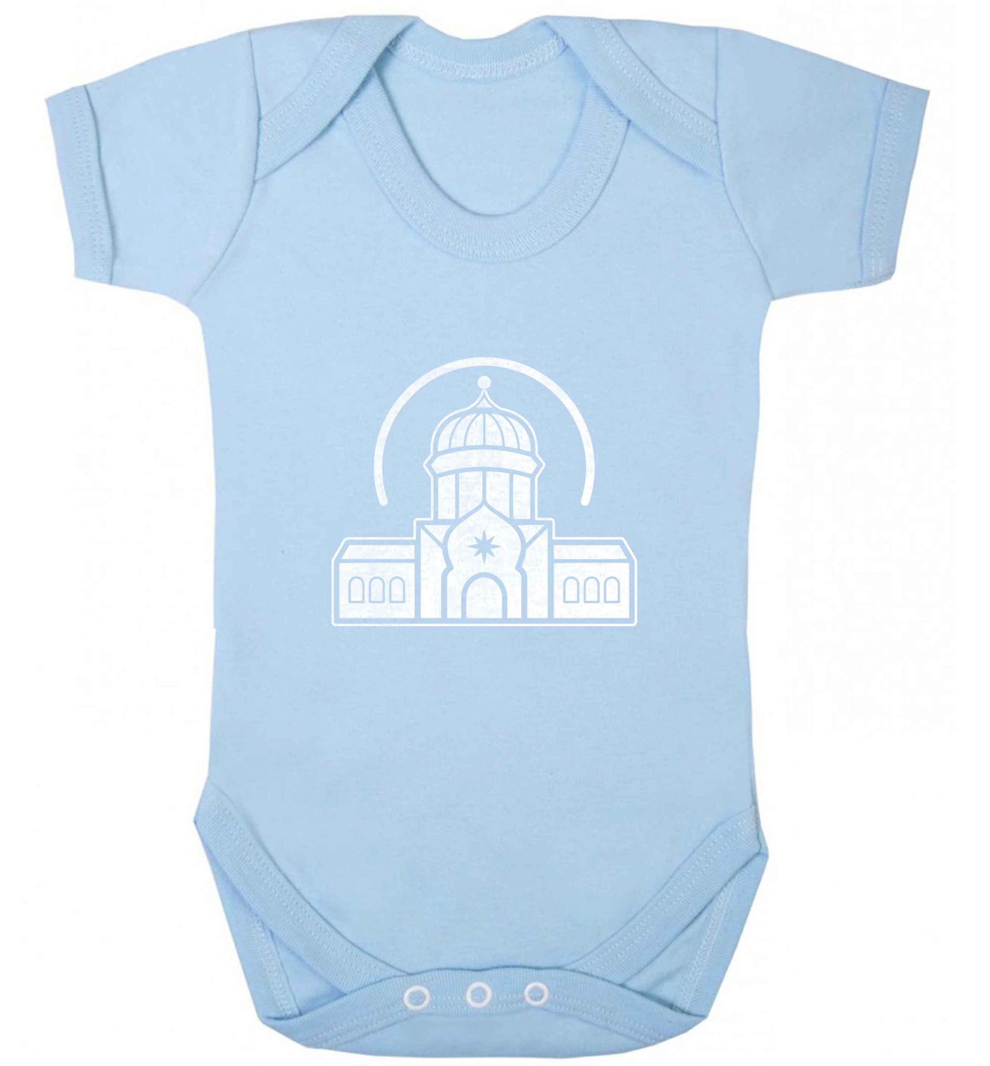 mosque masjid baby vest pale blue 18-24 months
