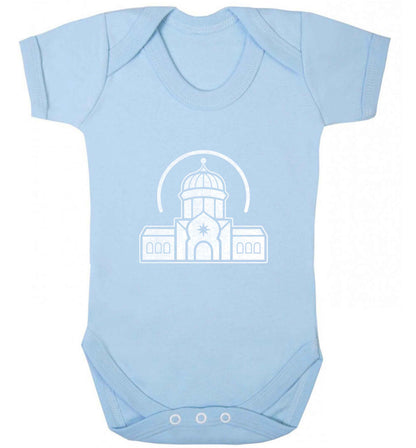 mosque masjid baby vest pale blue 18-24 months