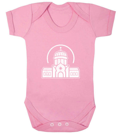 mosque masjid baby vest pale pink 18-24 months