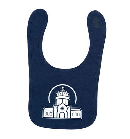 mosque masjid navy baby bib