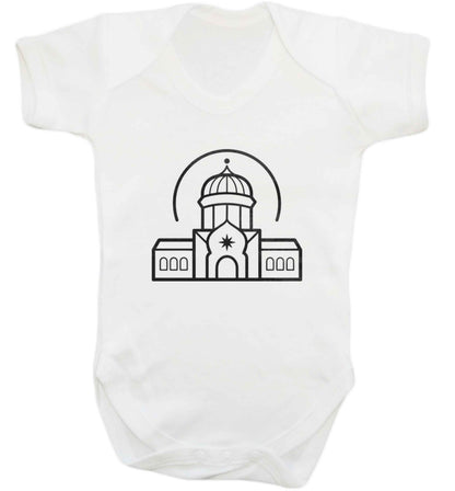 mosque masjid baby vest white 18-24 months