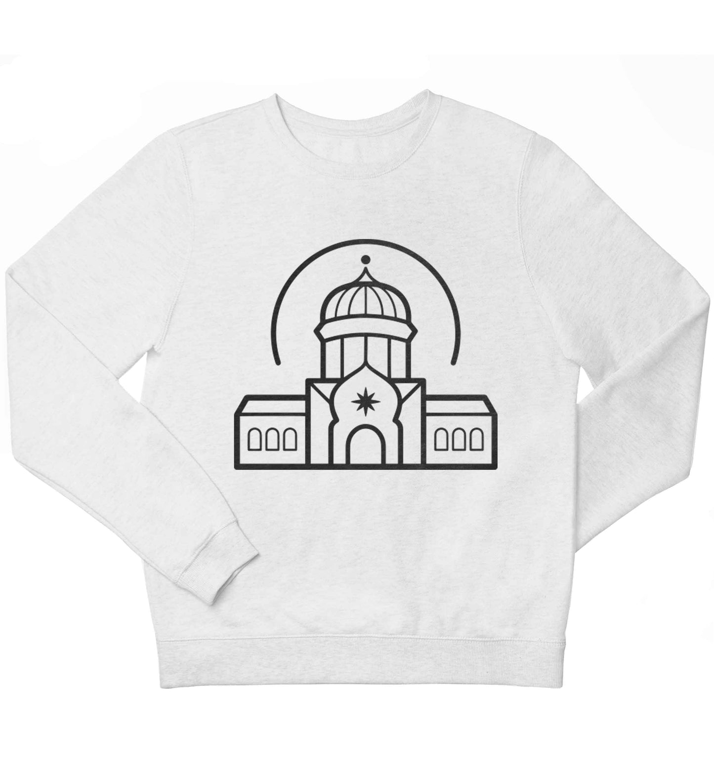 mosque masjid children's white sweater 12-13 Years