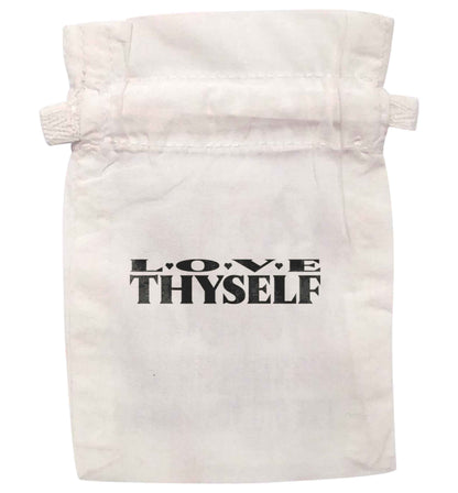 Love thyself | XS - L | Pouch / Drawstring bag / Sack | Organic Cotton | Bulk discounts available!