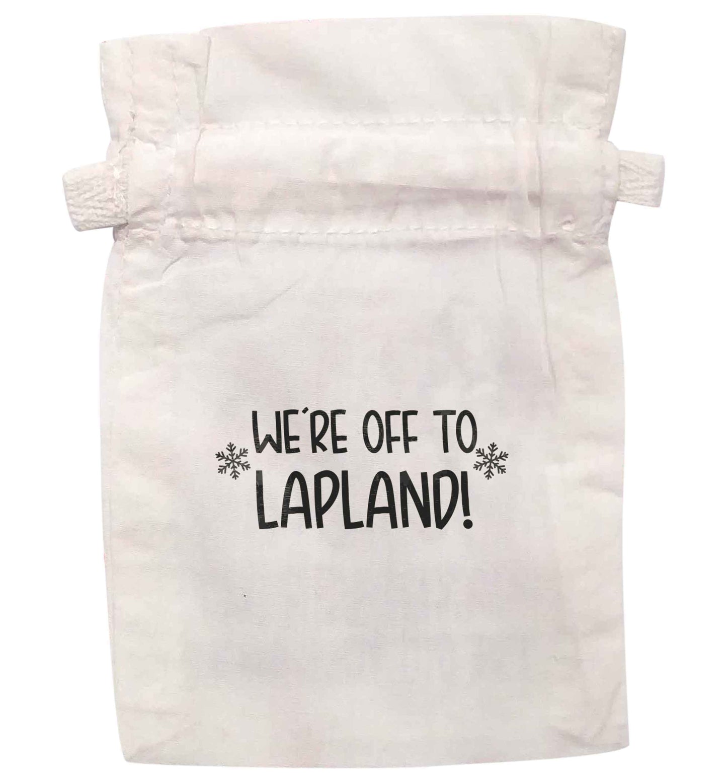 We're off to Lapland | XS - L | Pouch / Drawstring bag / Sack | Organic Cotton | Bulk discounts available!