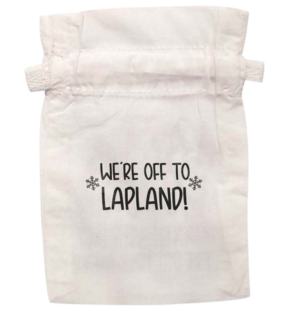 We're off to Lapland | XS - L | Pouch / Drawstring bag / Sack | Organic Cotton | Bulk discounts available!