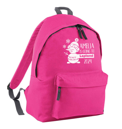 Any name here - is going to Lapland personalised | Children's backpack