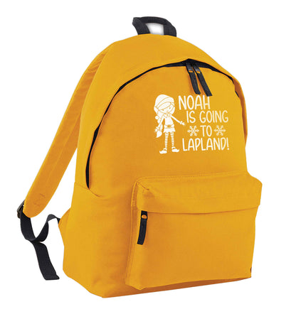 Any name here - is going to Lapland personalised elf | Adults backpack