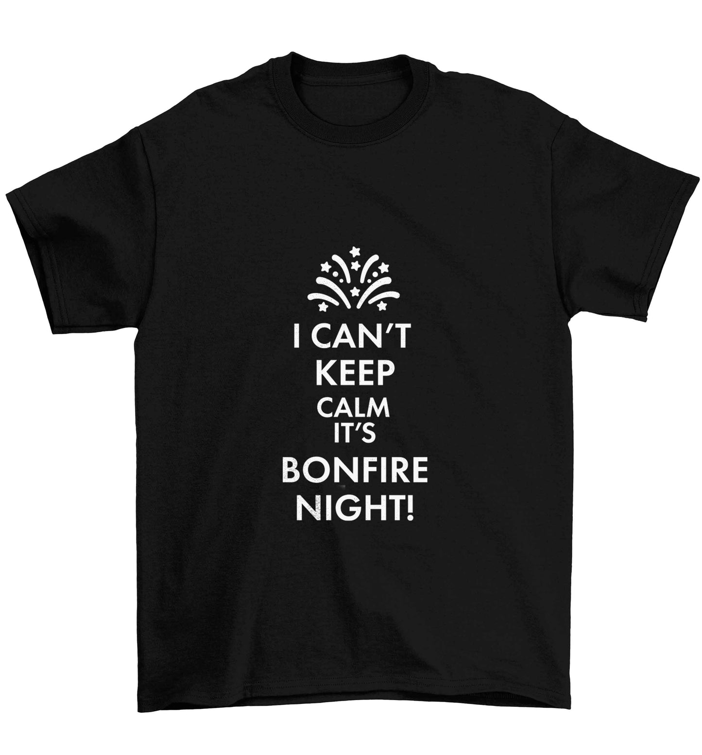 I can't keep calm its bonfire night Children's black Tshirt 12-13 Years