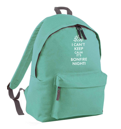I can't keep calm its bonfire night mint adults backpack