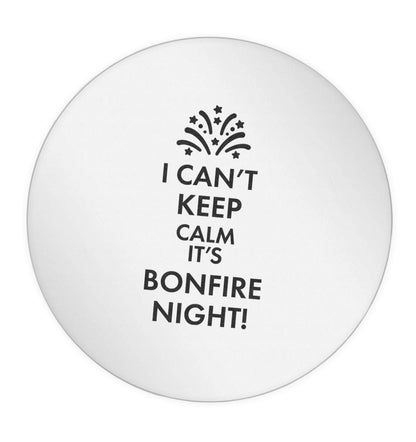 I can't keep calm its bonfire night 24 @ 45mm matt circle stickers