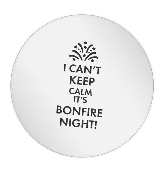 I can't keep calm its bonfire night 24 @ 45mm matt circle stickers