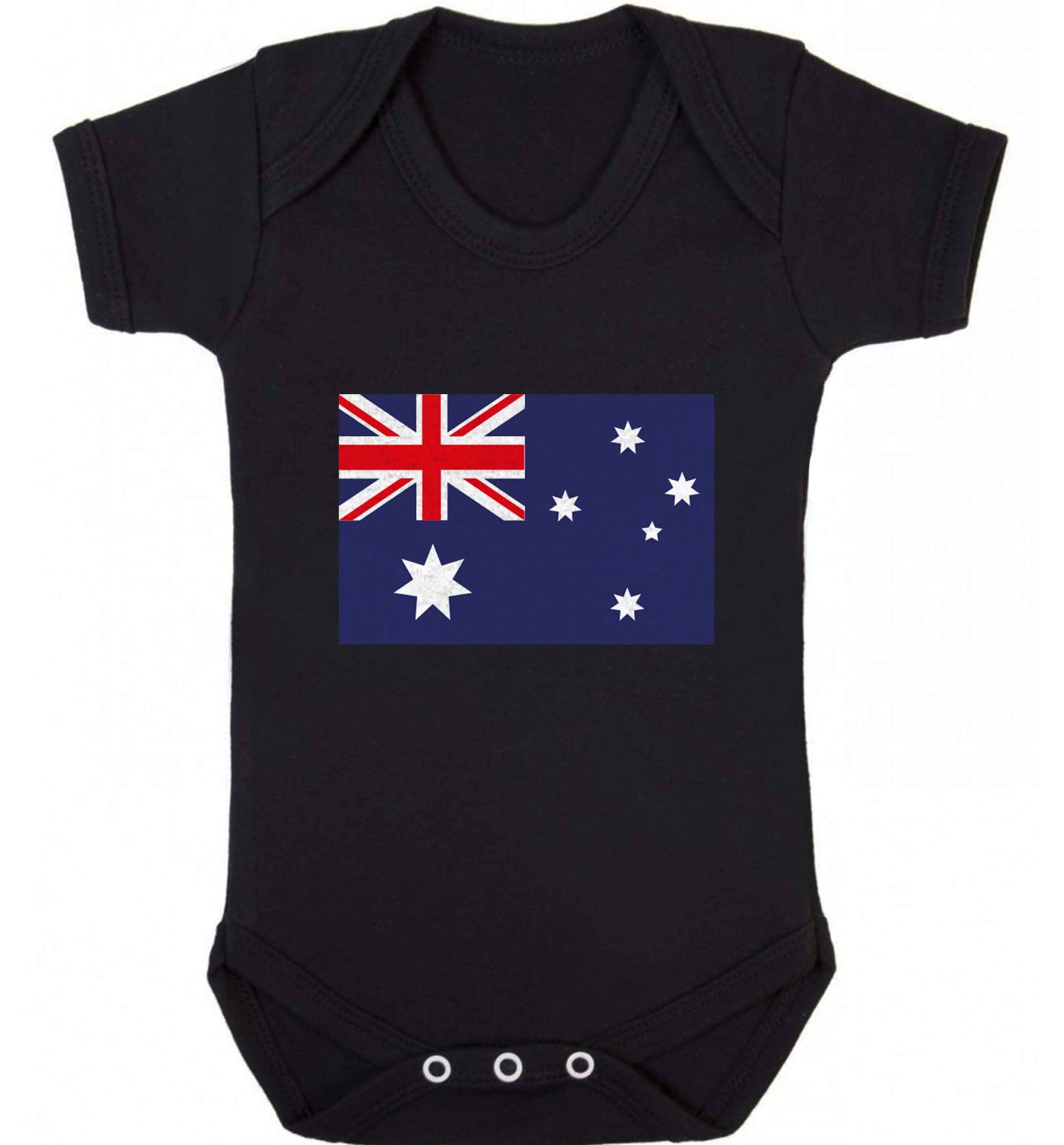 Australian Flag baby vest black 18-24 months
