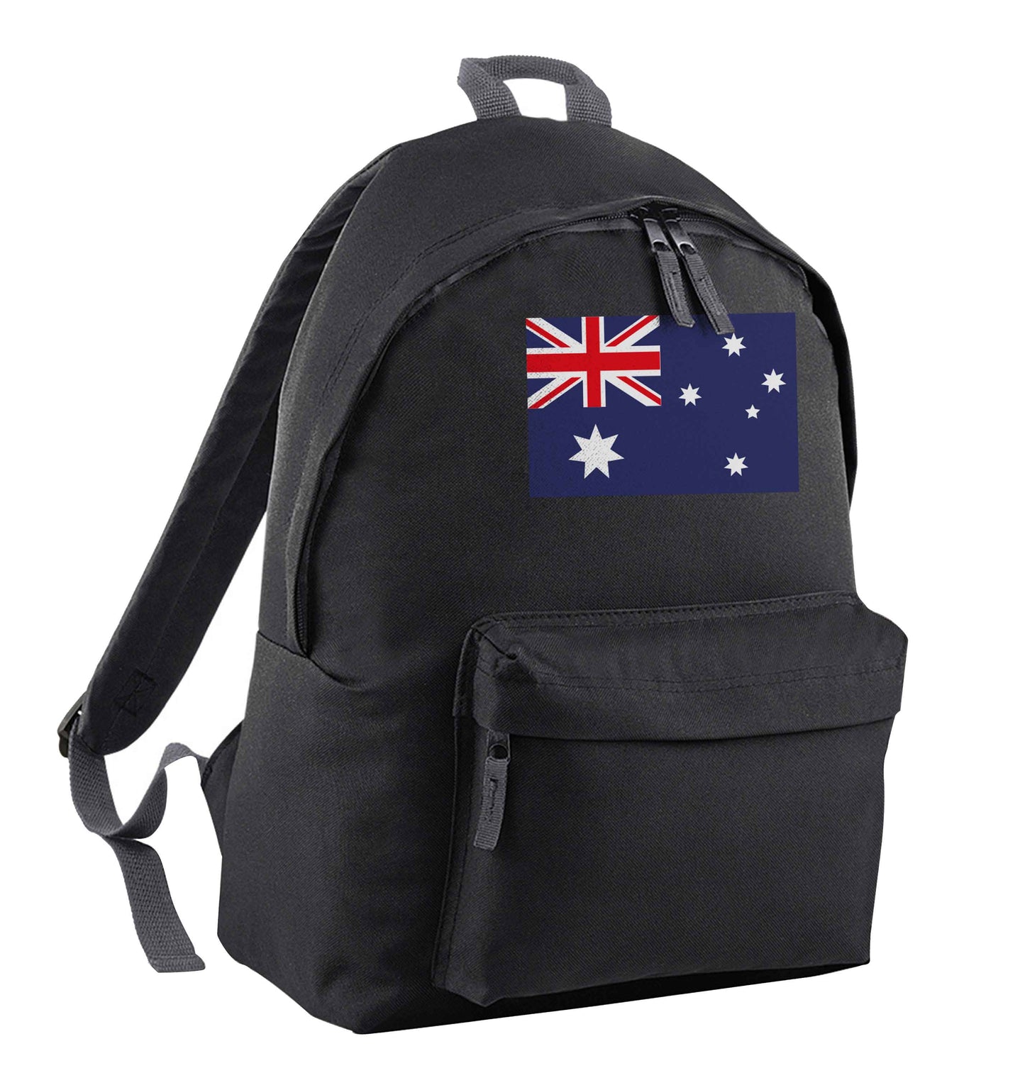 Australian Flag black adults backpack