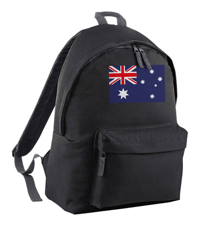 Australian Flag black adults backpack
