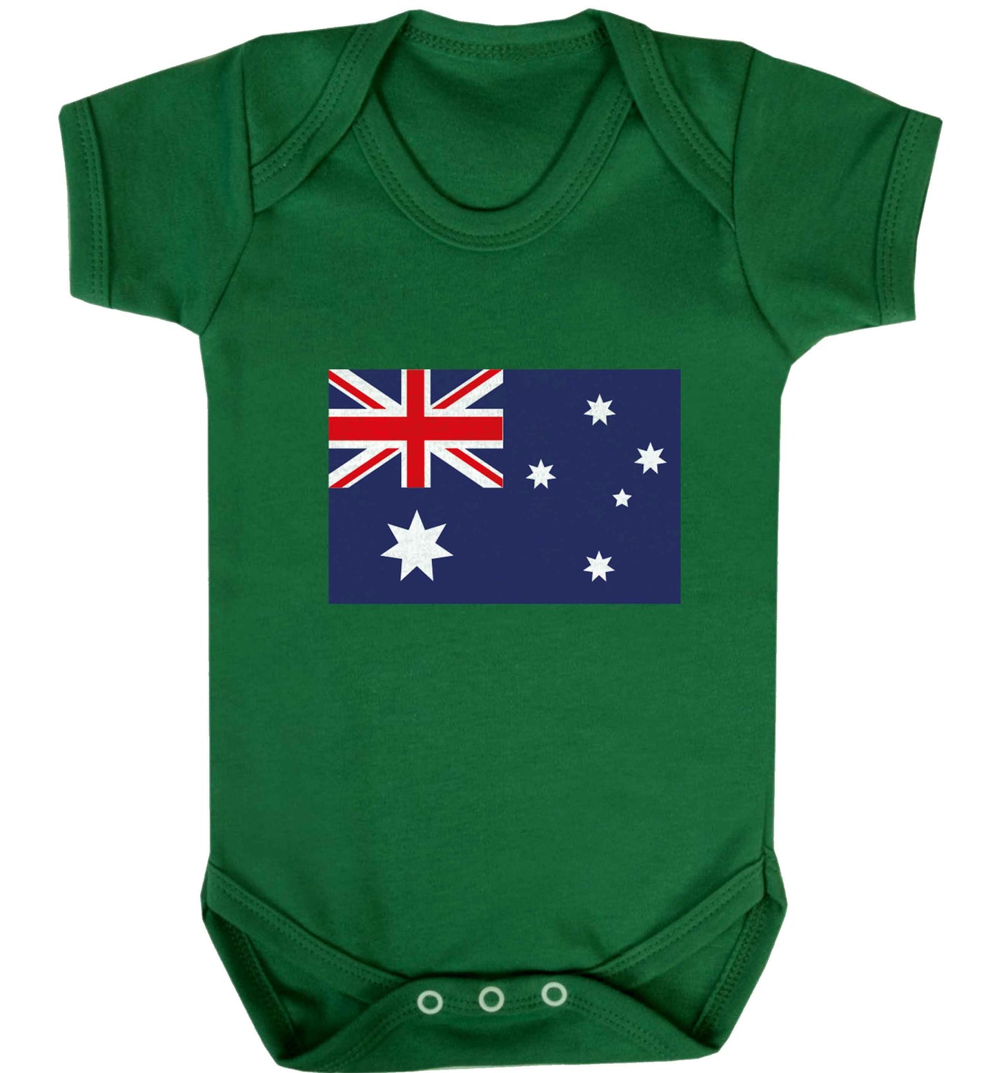 Australian Flag baby vest green 18-24 months