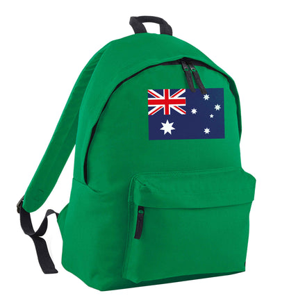 Australian Flag green adults backpack