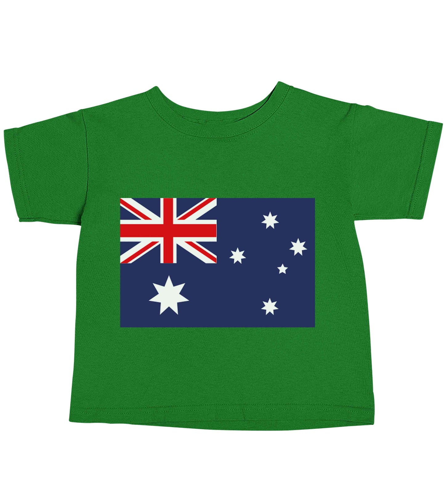 Australian Flag green baby toddler Tshirt 2 Years