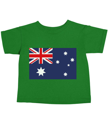 Australian Flag green baby toddler Tshirt 2 Years