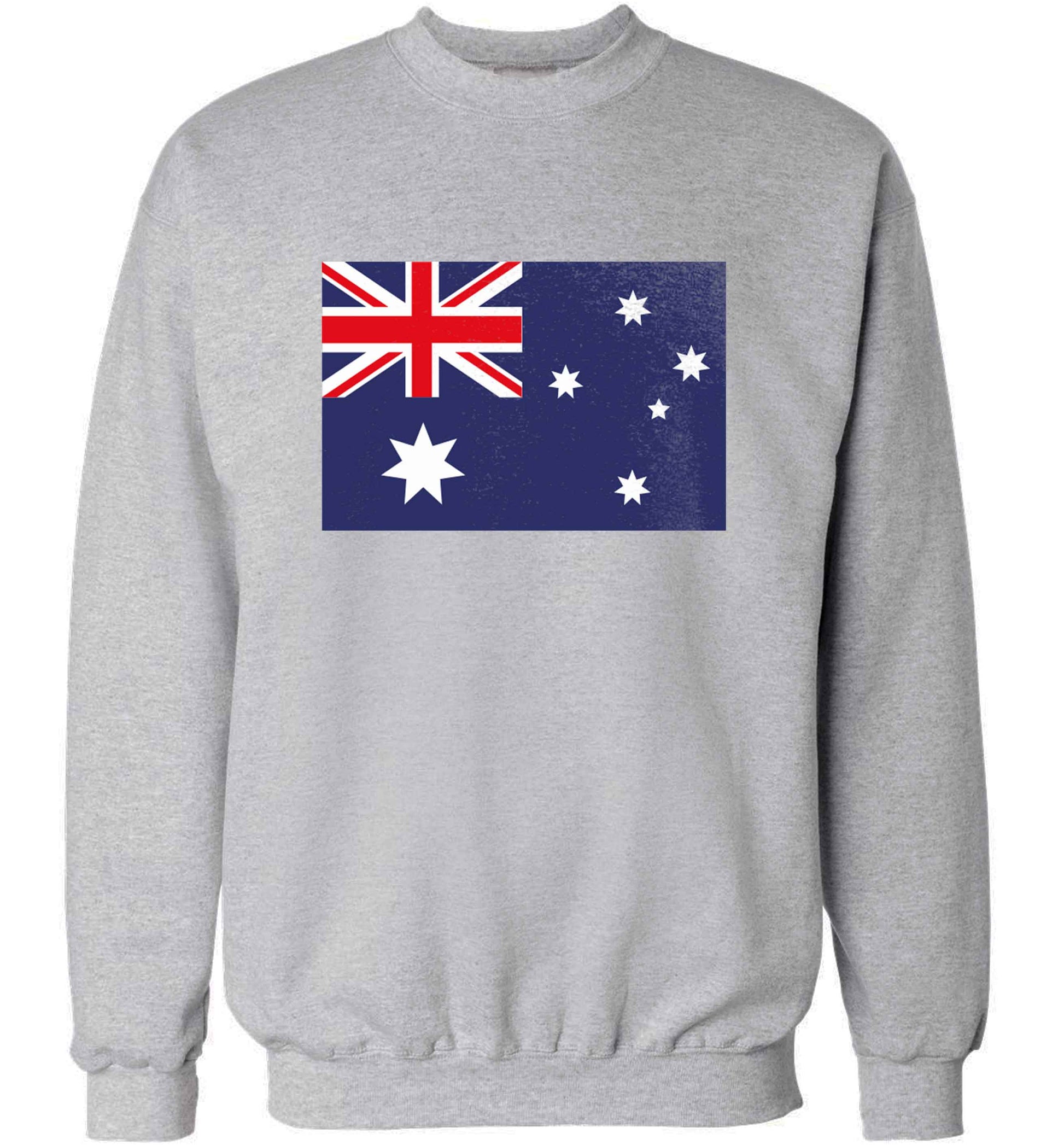 Australian Flag adult's unisex grey sweater 2XL