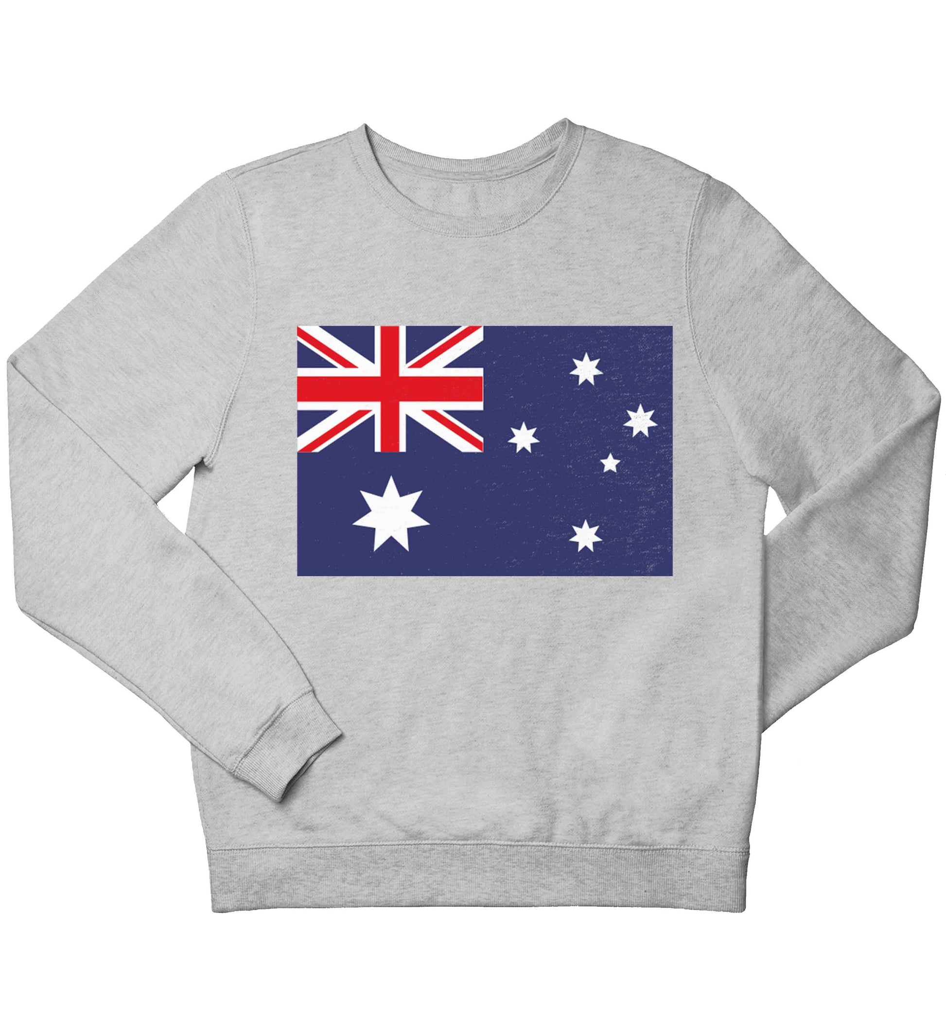 Australian Flag children's grey sweater 12-13 Years