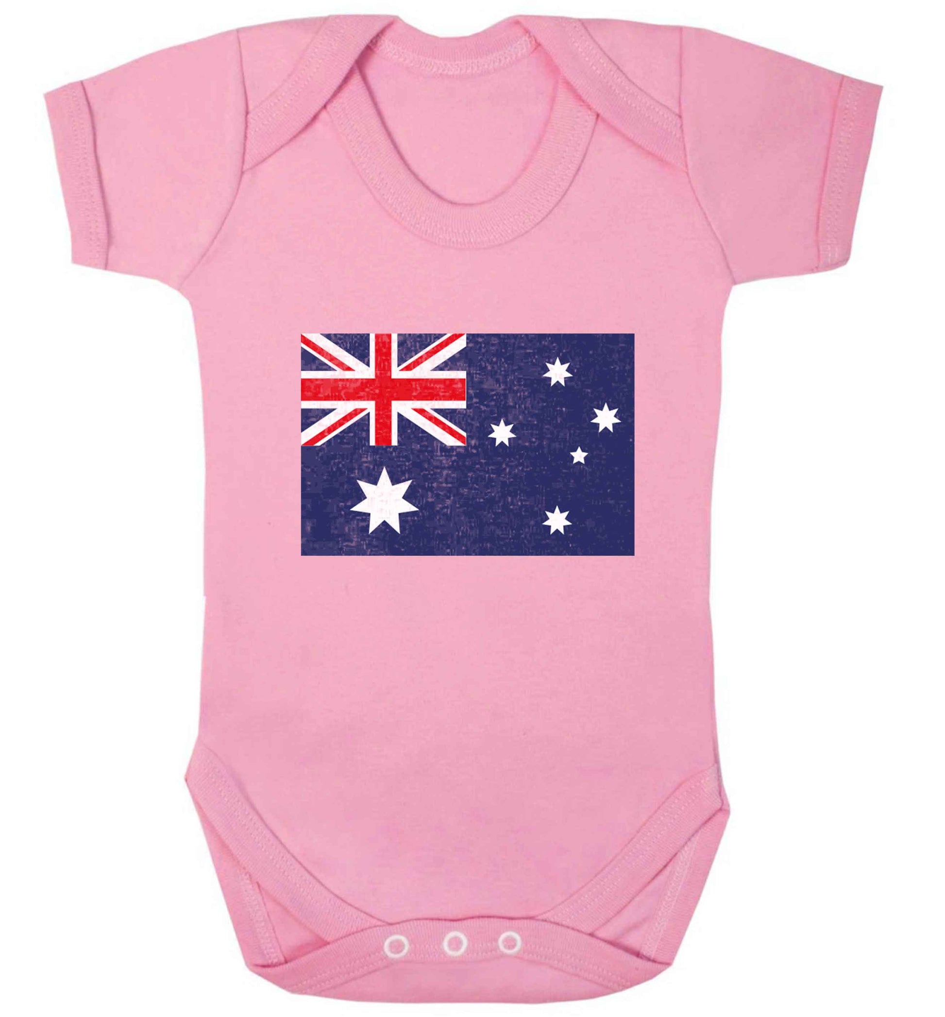 Australian Flag baby vest pale pink 18-24 months