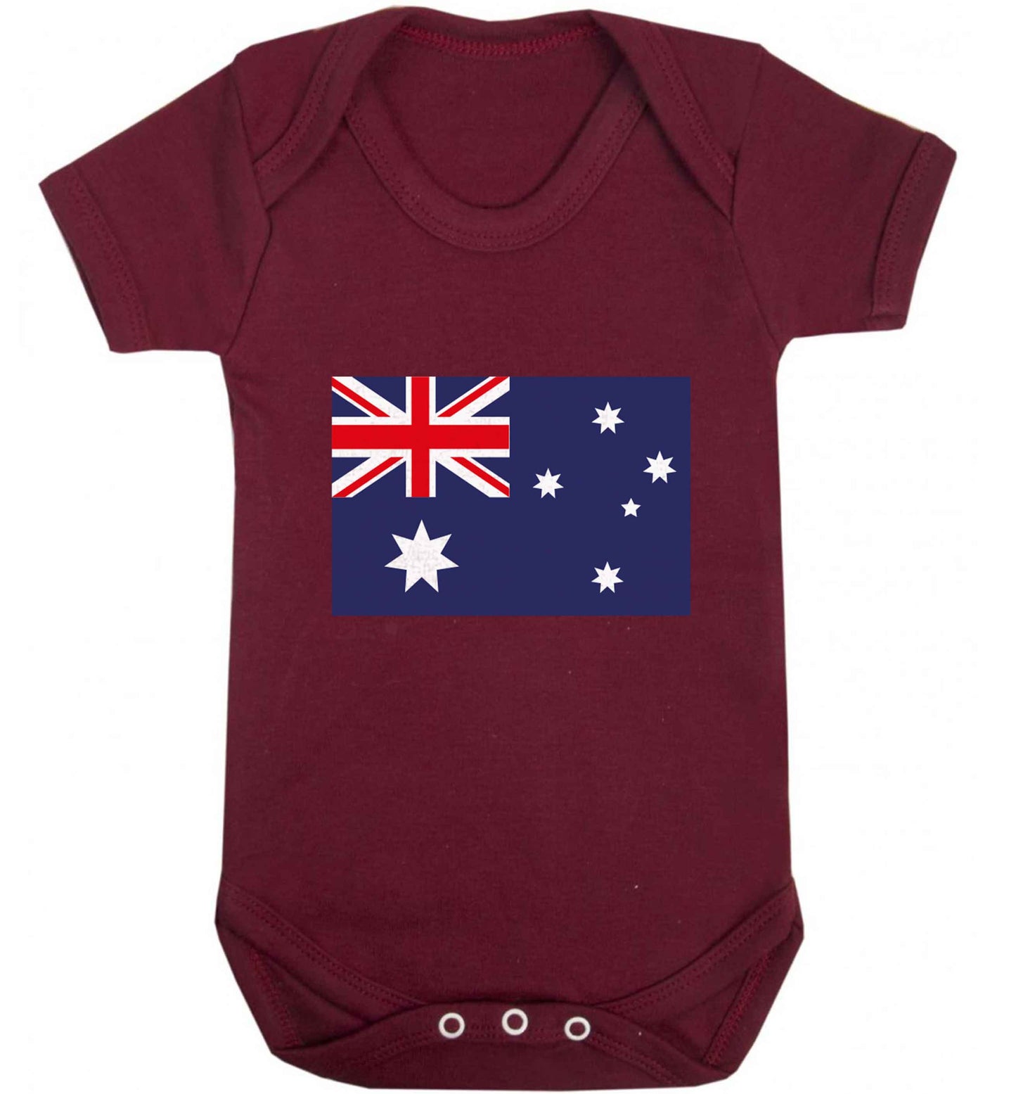 Australian Flag baby vest maroon 18-24 months