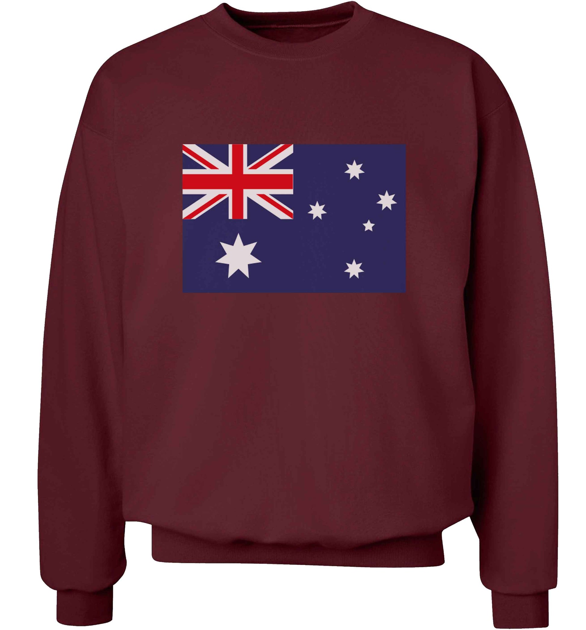 Australian Flag adult's unisex maroon sweater 2XL
