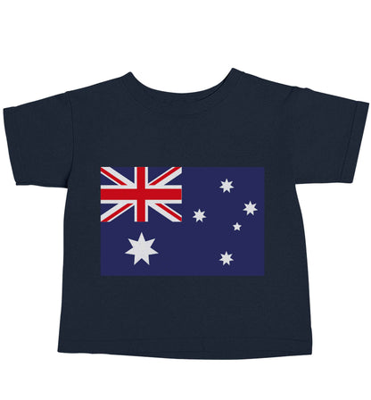 Australian Flag navy baby toddler Tshirt 2 Years