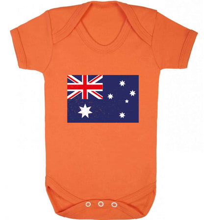 Australian Flag baby vest orange 18-24 months