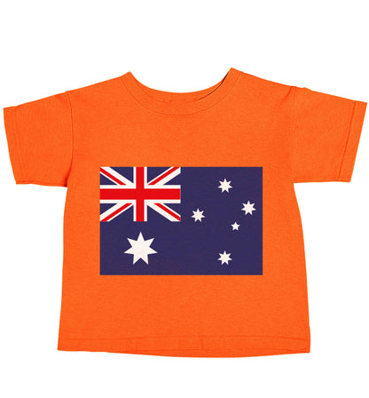 Australian Flag orange baby toddler Tshirt 2 Years
