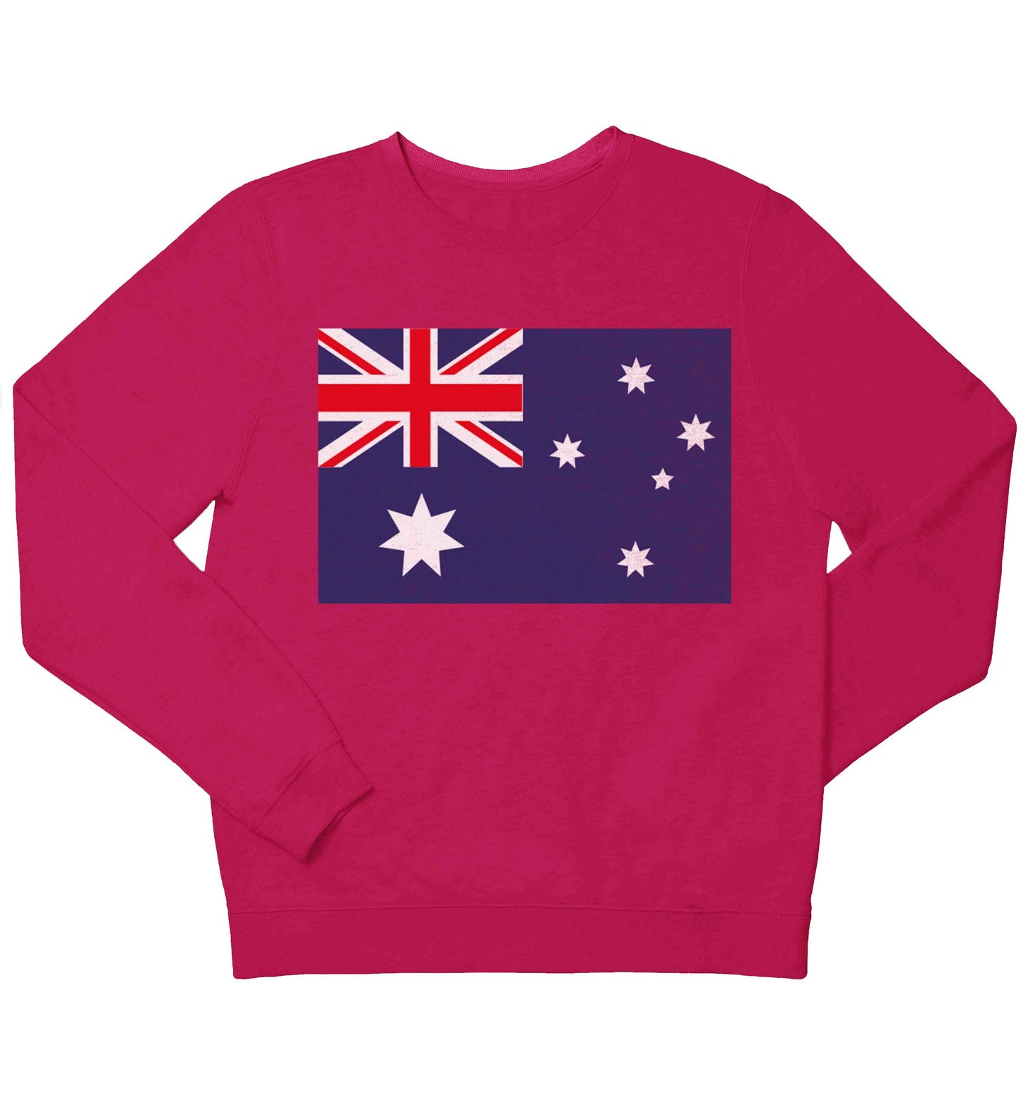 Australian Flag children's pink sweater 12-13 Years