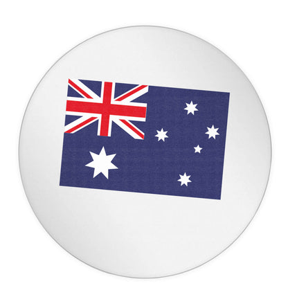 Australian Flag 24 @ 45mm matt circle stickers