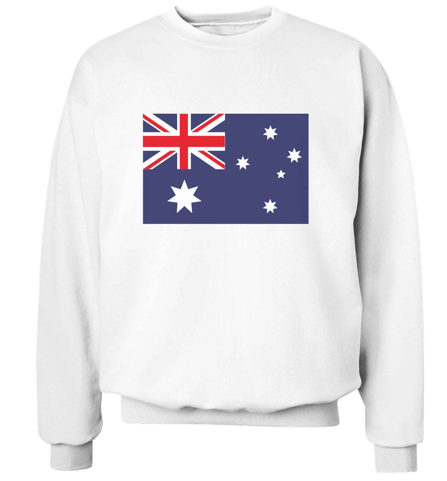 Australian Flag adult's unisex white sweater 2XL