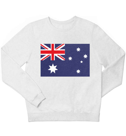 Australian Flag children's white sweater 12-13 Years