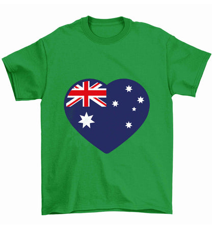 Australian Heart Children's green Tshirt 12-13 Years