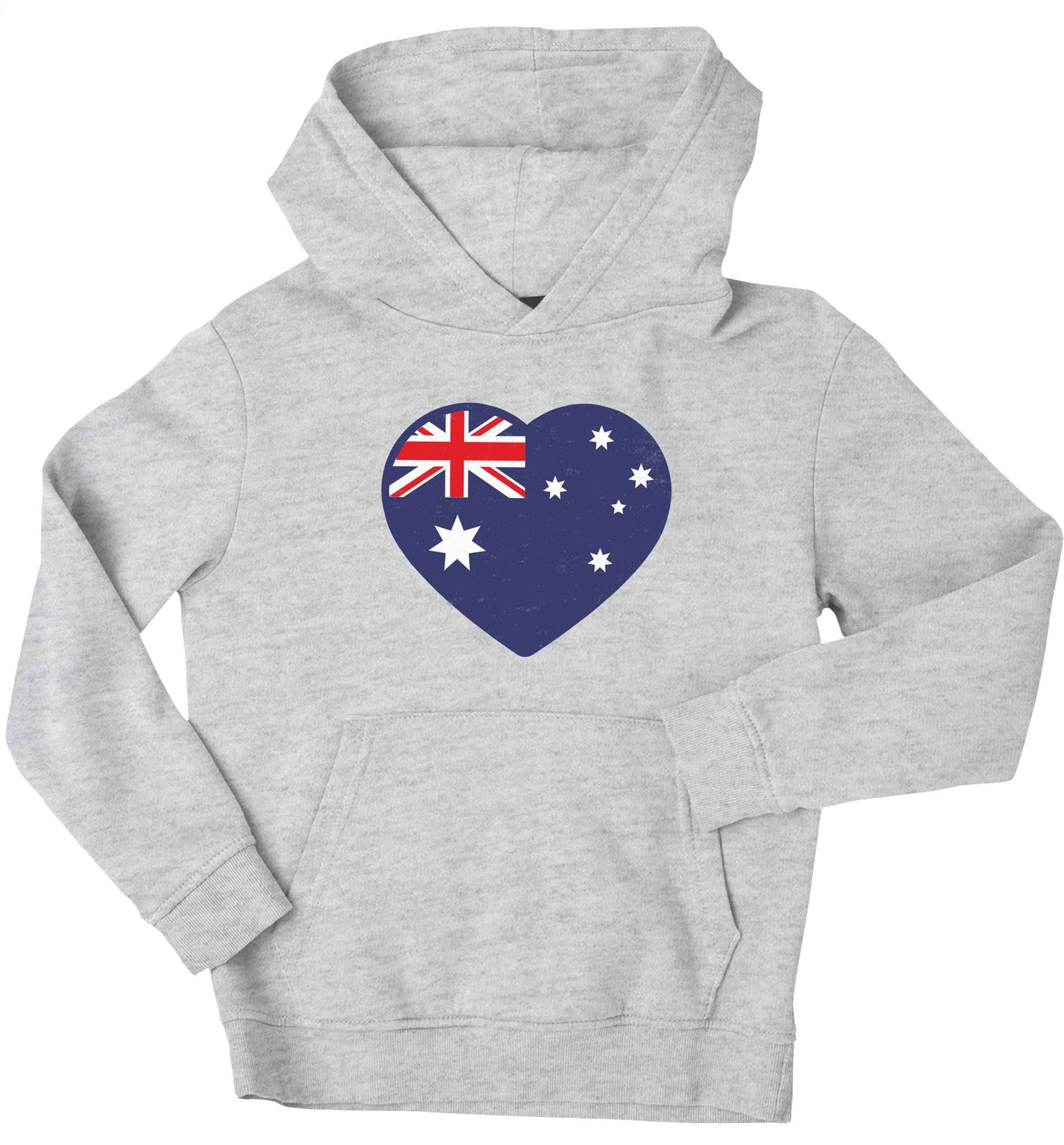 Australian Heart children's grey hoodie 12-13 Years