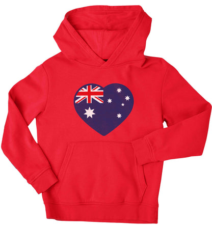 Australian Heart children's red hoodie 12-13 Years