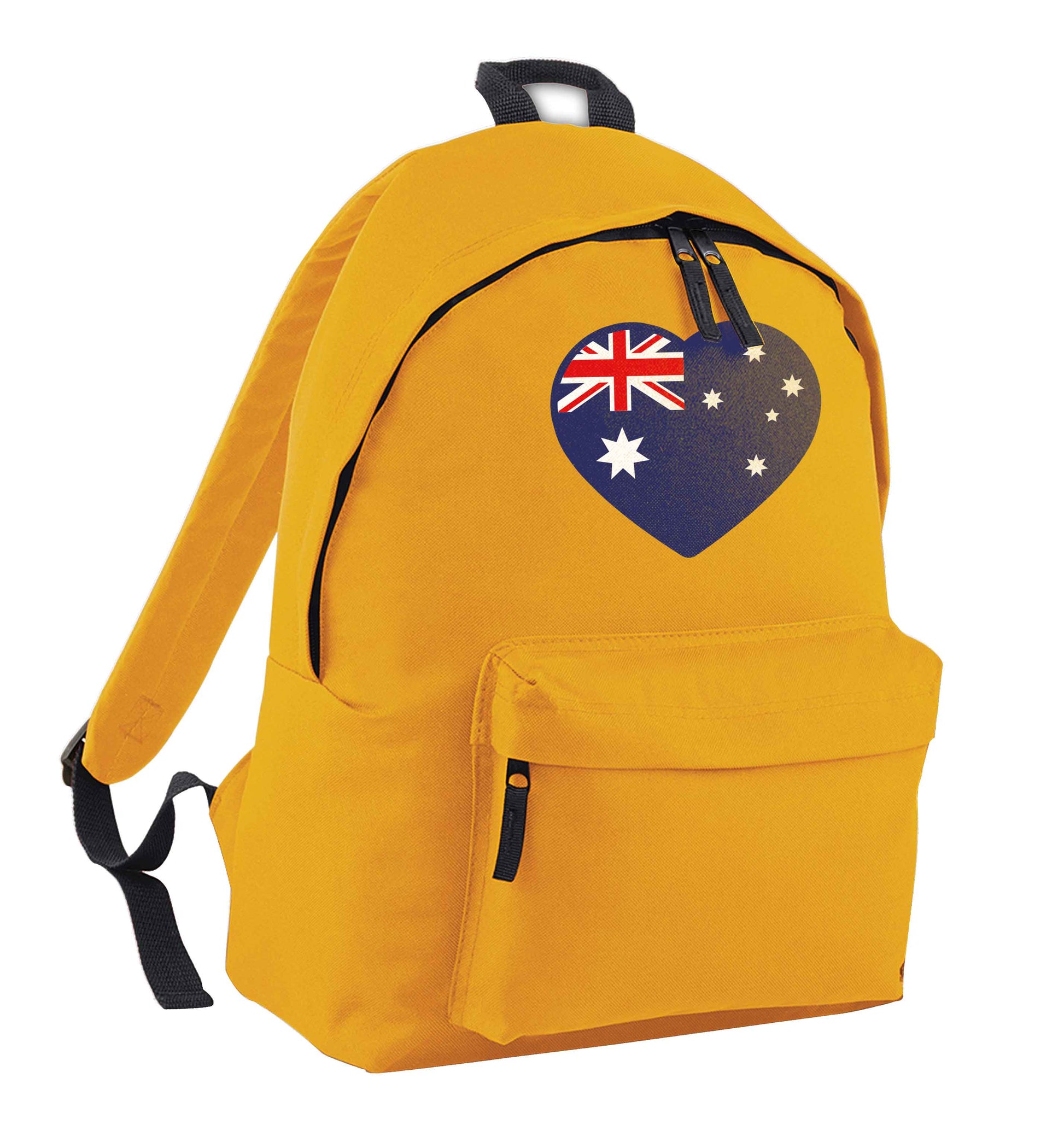 Australian Heart mustard adults backpack