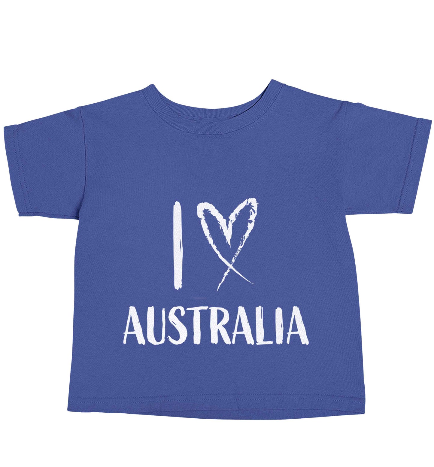 I Love Australia blue baby toddler Tshirt 2 Years